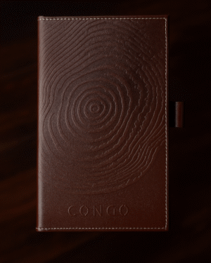 Vintage Brown Leather Bill Holder