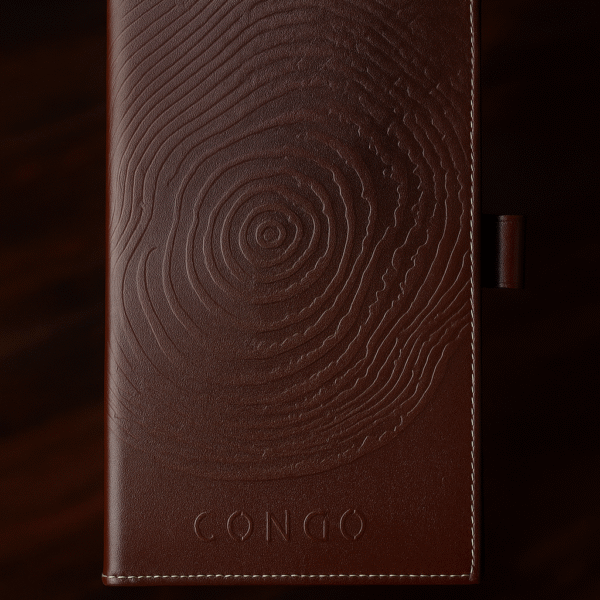 Vintage Brown Leather Bill Holder