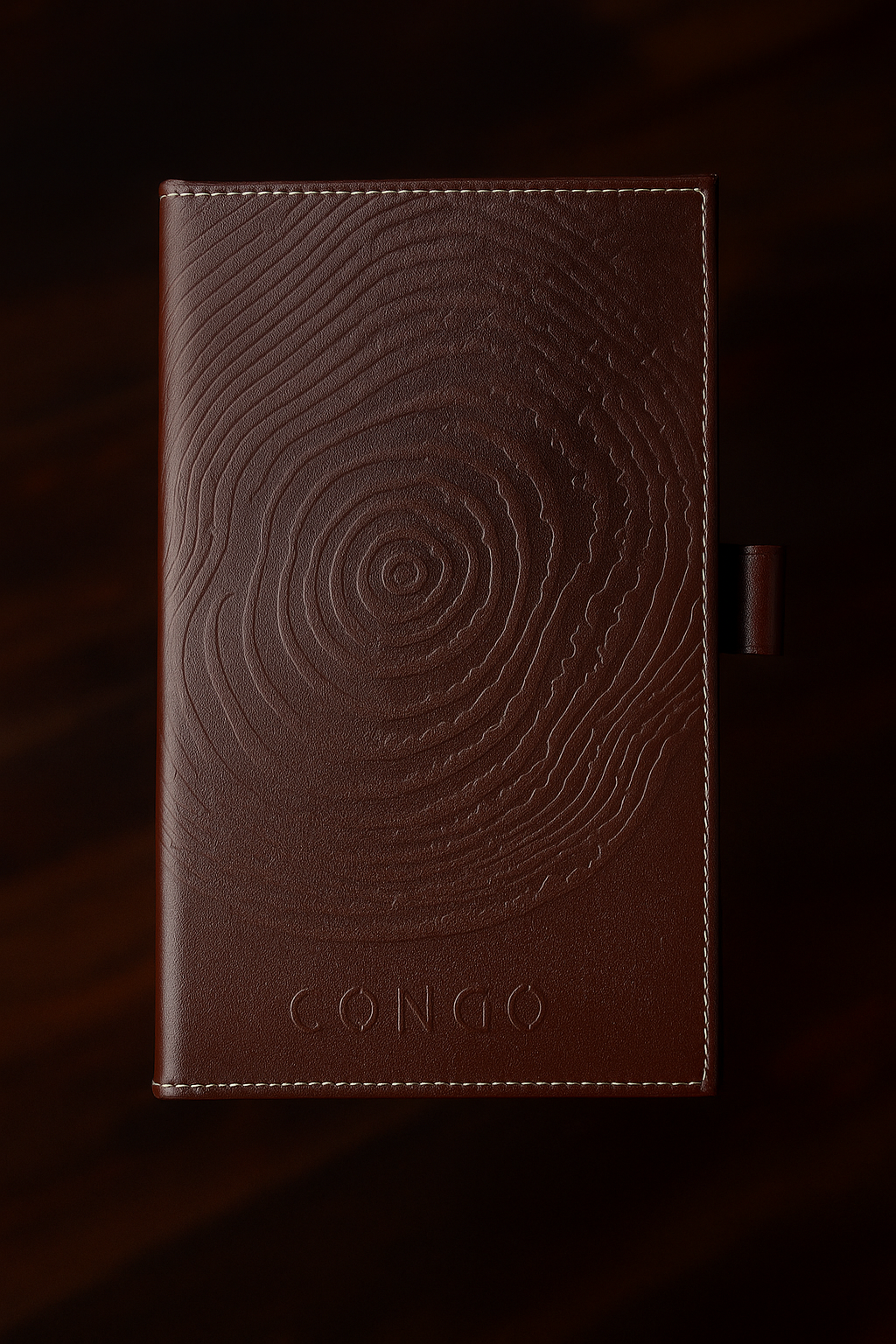 Vintage Brown Leather Bill Holder
