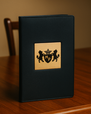 Handcrafted Wooden Menu Folder