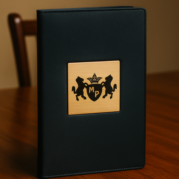 Handcrafted Wooden Menu Folder