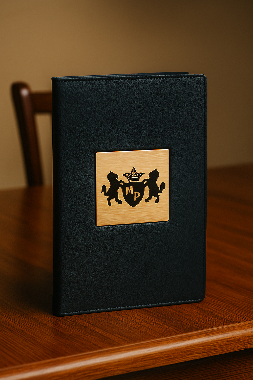 Handcrafted Wooden Menu Folder