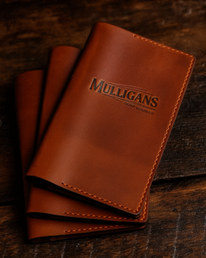Compact A5 Leather Check Holder