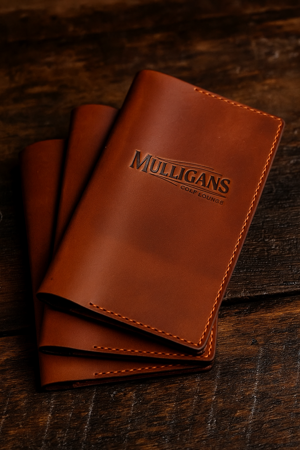 Compact A5 Leather Check Holder