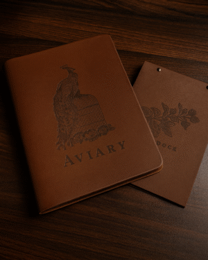 Full Grain Leather Menu Folder