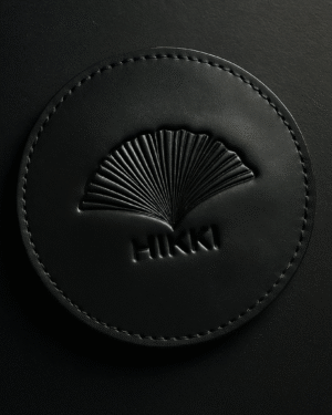 Minimal Black Round Coaster