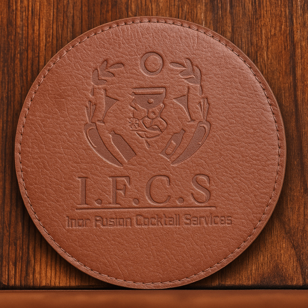Embossed Round Table Coaster