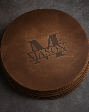 Engraved Monogram Coaster