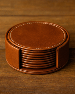 Round Raised Edge Coaster Set Of 4
