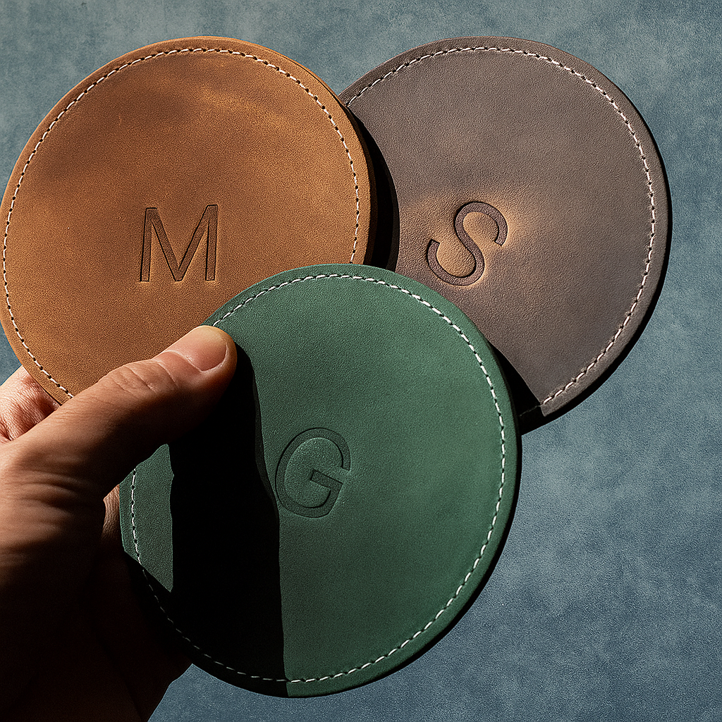Rustic Dual-Tone Coaster