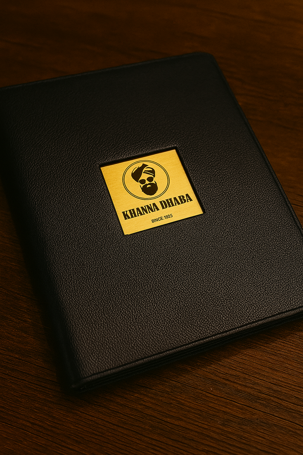 Embossed Logo Menu Folder
