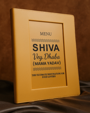 Velvet Finish Menu Presentation Case