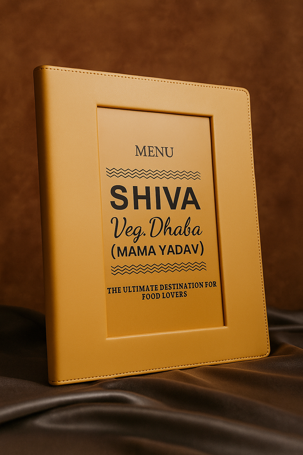 Velvet Finish Menu Presentation Case