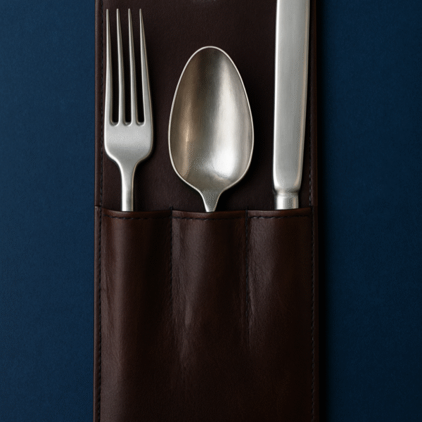 Textured Brown Spoon Pouch