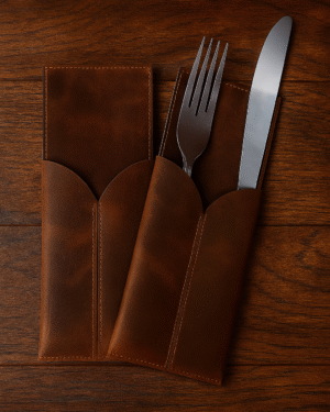 Classic Tan Cutlery Holder