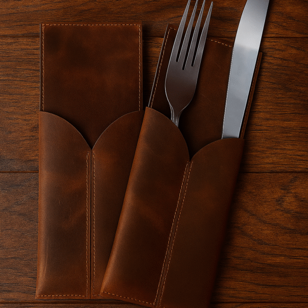 Classic Tan Cutlery Holder