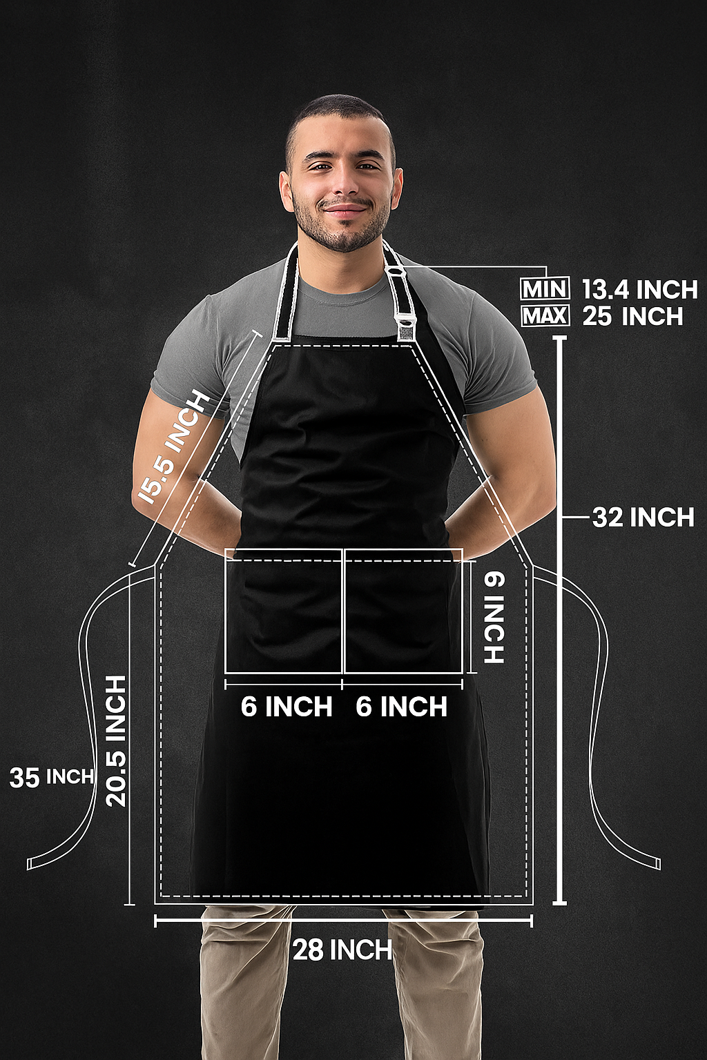 Industrial Grillmaster Apron