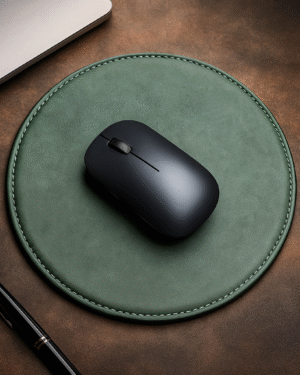 Circular Leatherite Mousepad