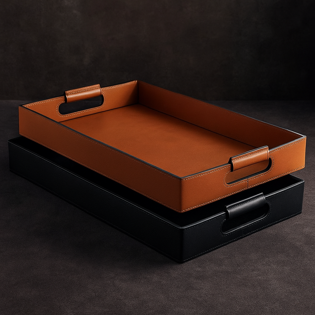 Premium Leather Serving Tray