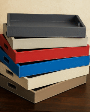 Luxury Multi-Colour Leather Tray