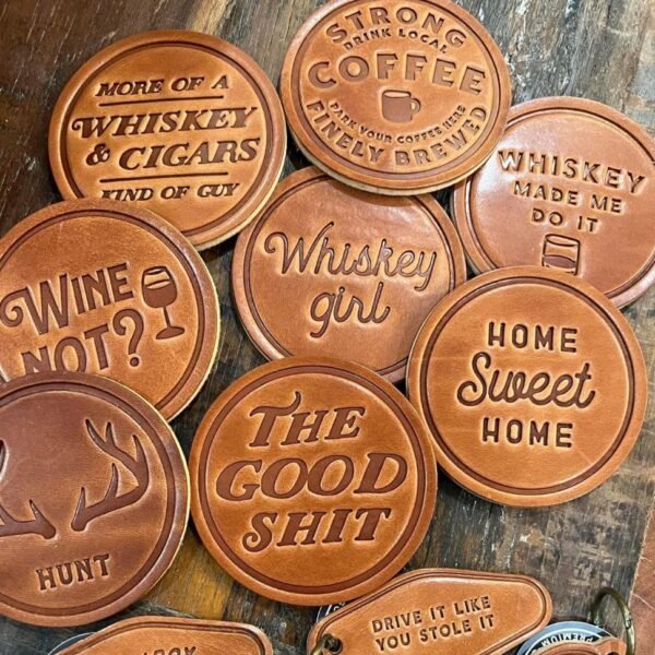 Vintage Orange Round Coaster