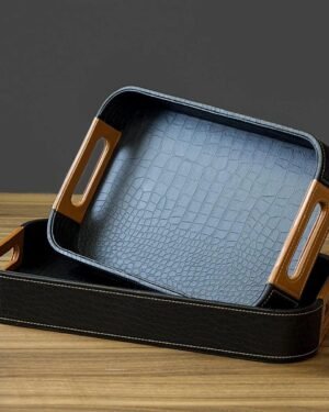 Navy Blue Desk Accessory Tray