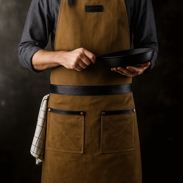 Premium Leather Craftsman Utility Apron