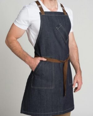 Denim Style Leather Apron