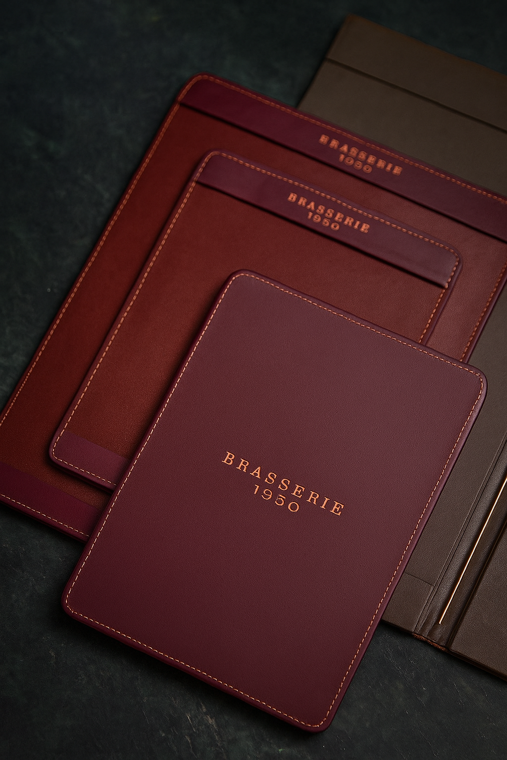 Floral Red Premium Menu Folder