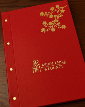 Elegant Red Restaurant Menu Card
