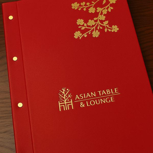 Elegant Red Restaurant Menu Card