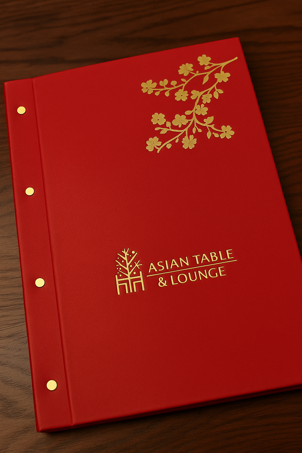Elegant Red Restaurant Menu Card
