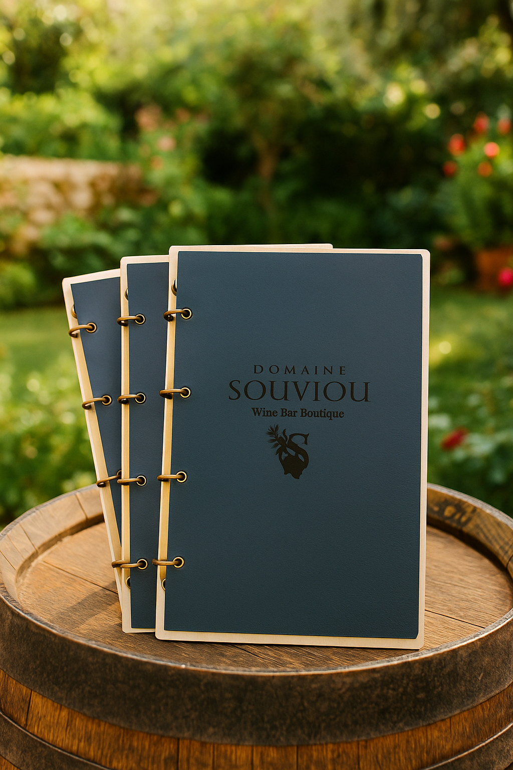 Golden Trim Luxury Menu Folder