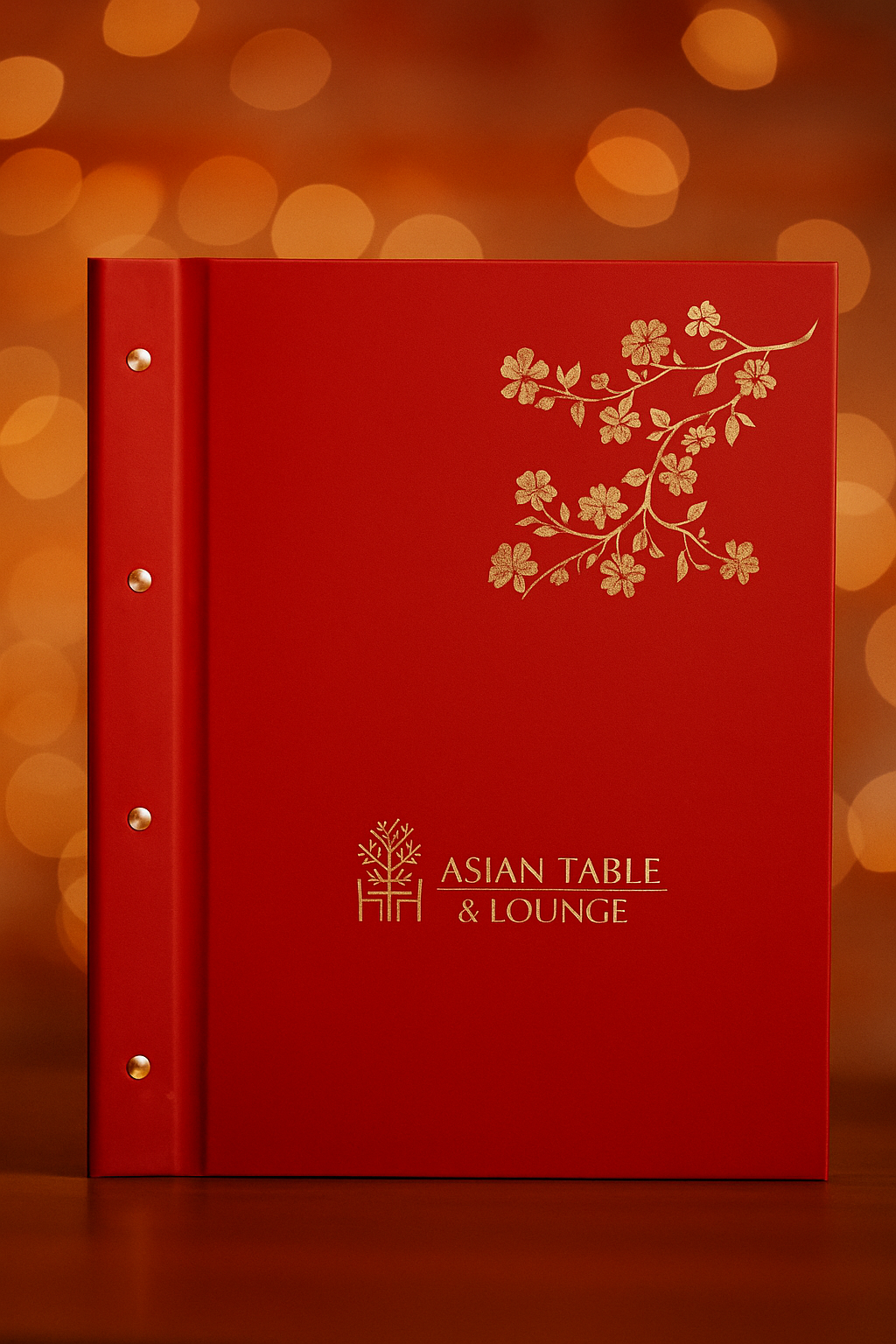 Second image of Elegant Red Restaurant Menu Card