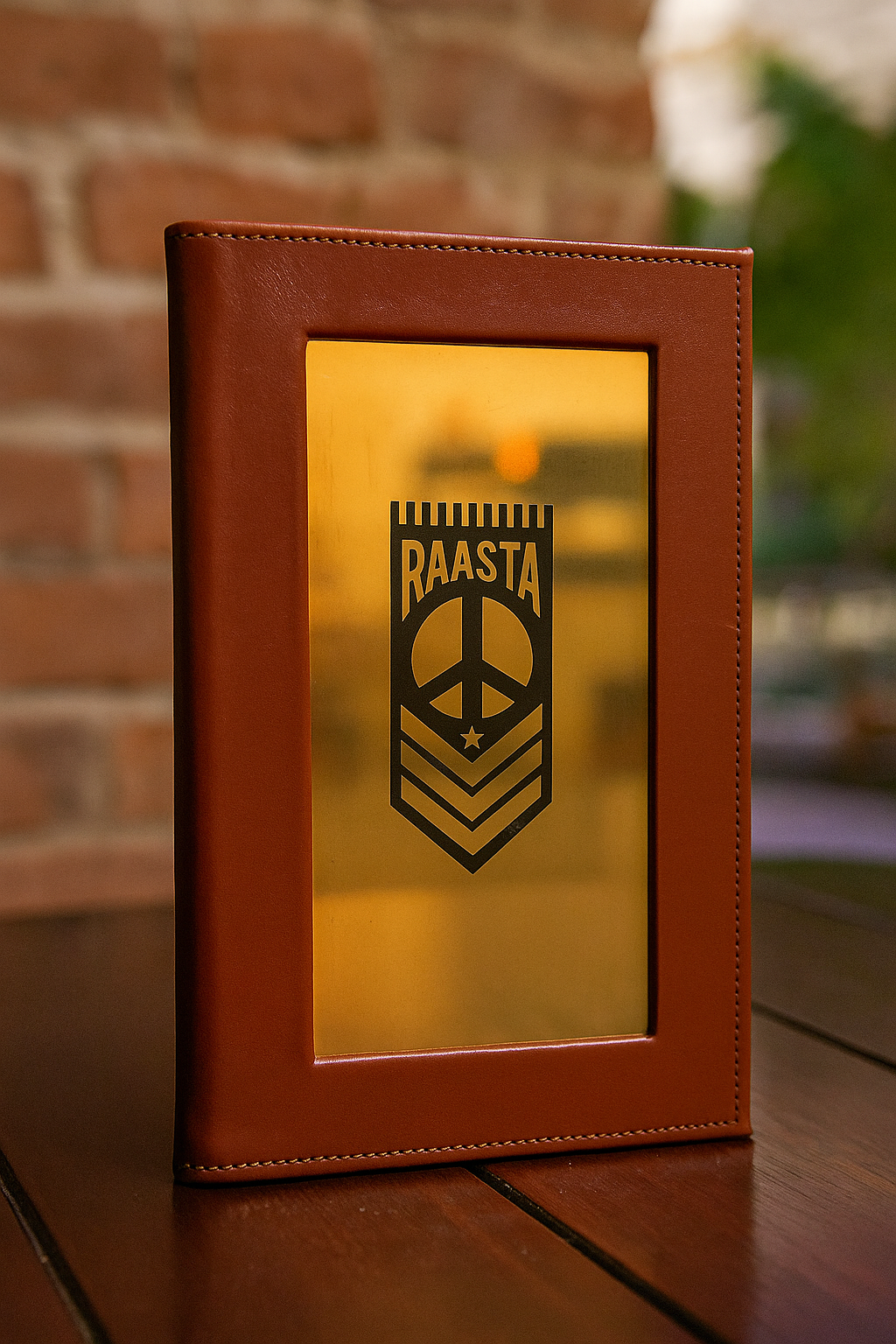 Imported PU Bill Book With Mirror Plating