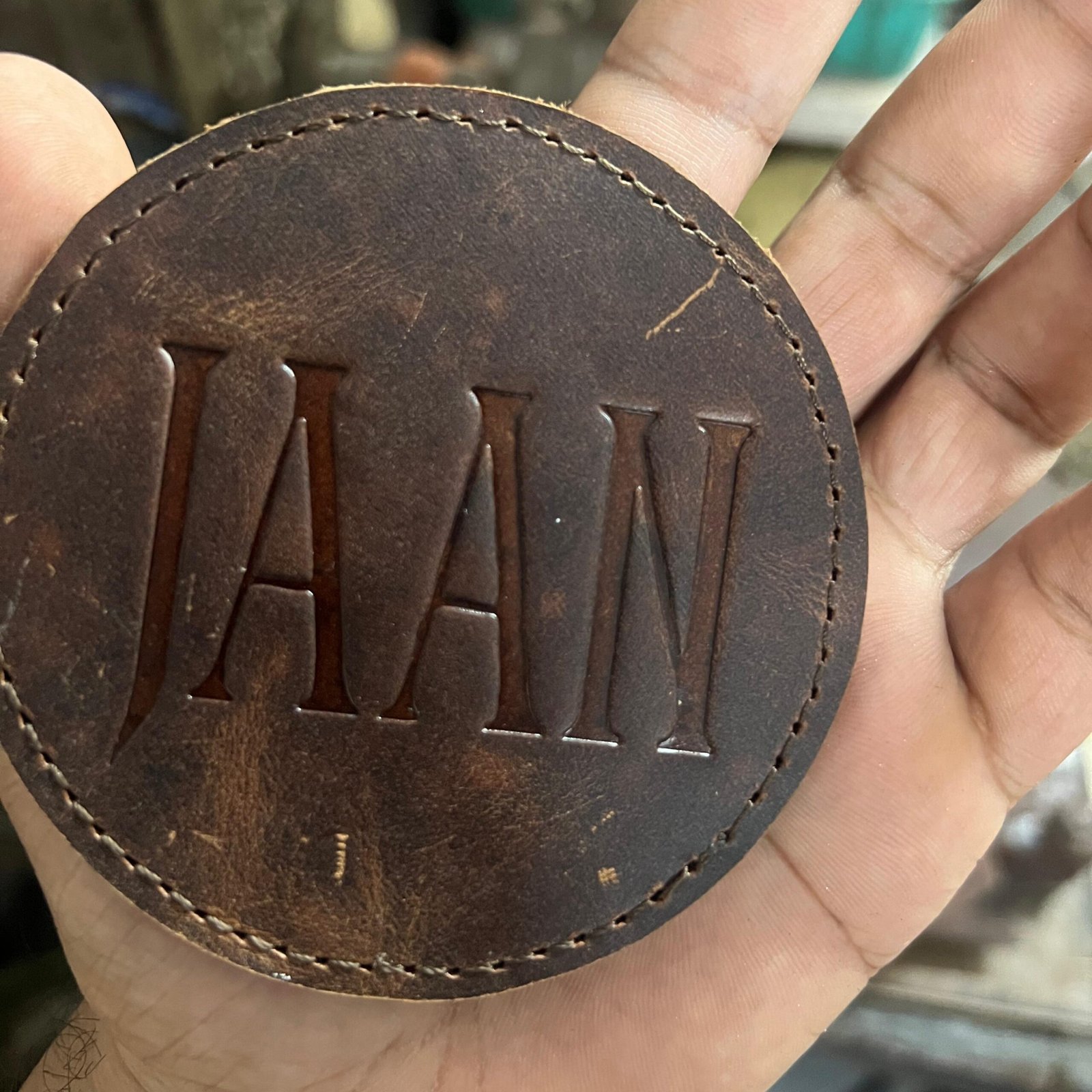 Second image of Elegant Pure Leather Coaster