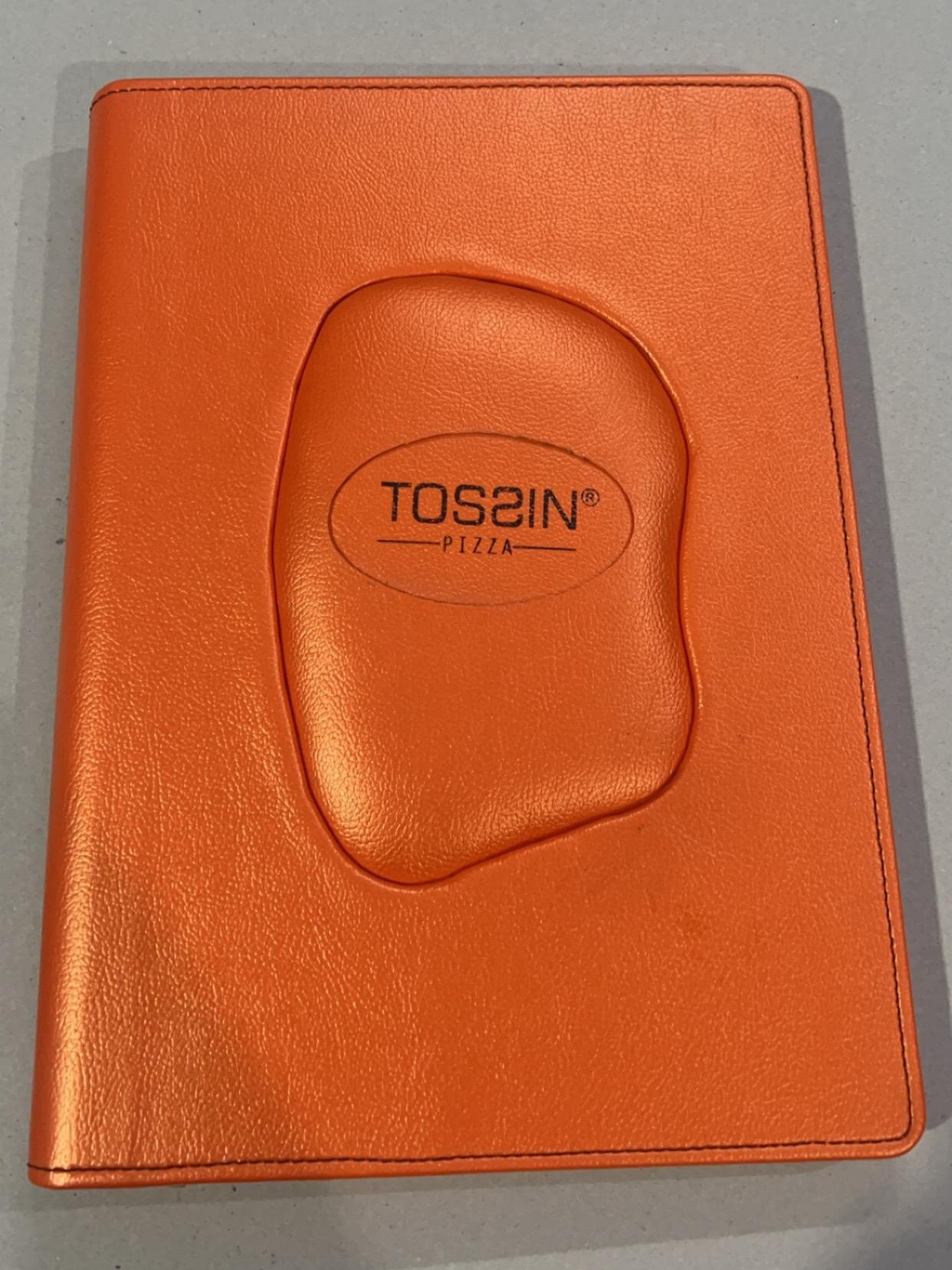 Second image of Heavy PVC Orange Menu Folder