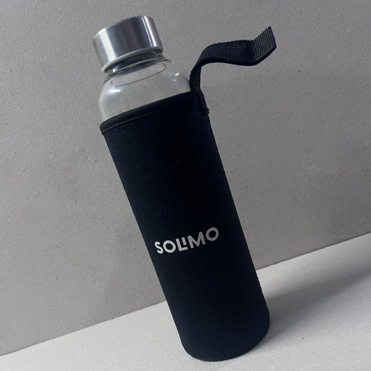 Second image of Premium Neoprene Black Bottle Cover